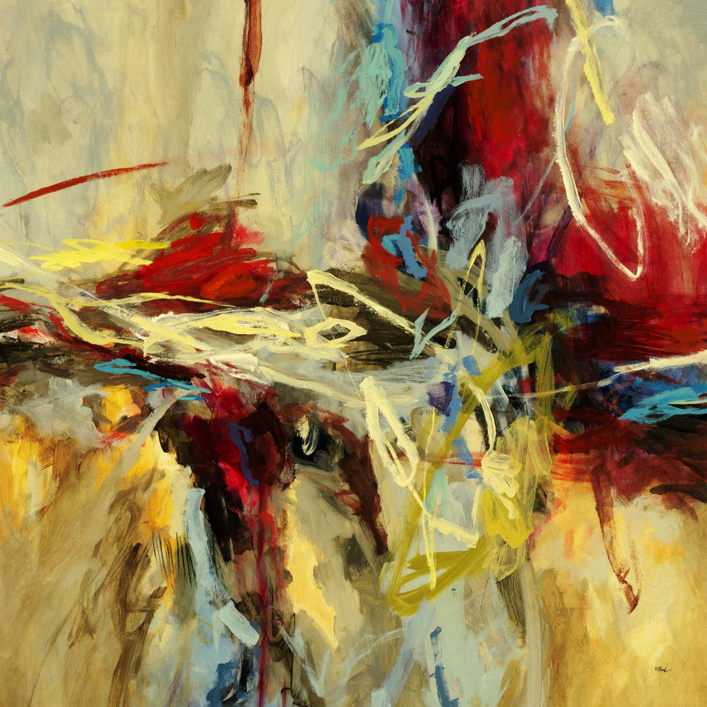 Edge par Randy Hibberd sur GIANT ART - abstrait rouge