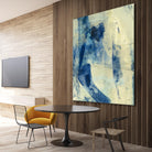 Blue Daze II by Randy Hibberd on GIANT ART - beige abstract