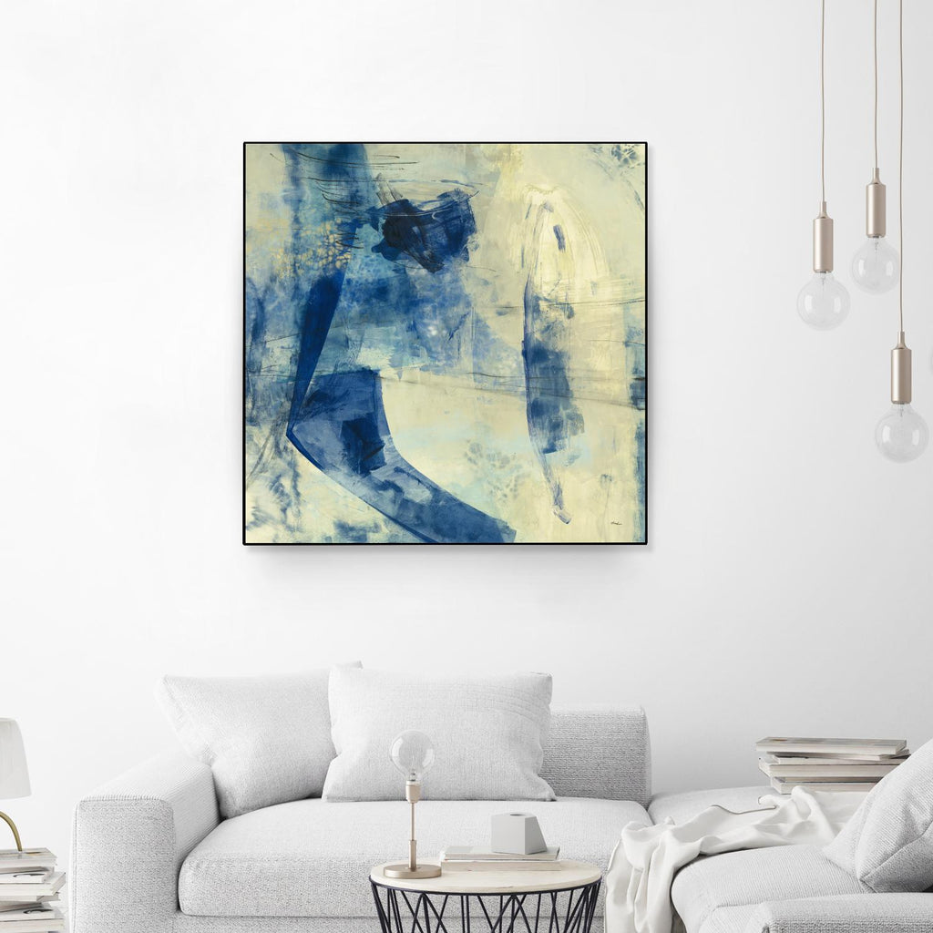 Blue Daze II by Randy Hibberd on GIANT ART - beige abstract
