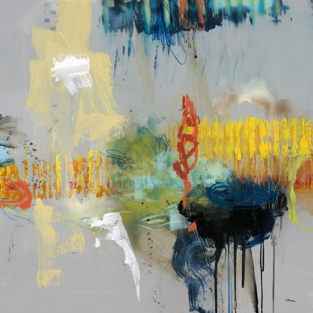 Shadows de Randy Hibberd sur GIANT ART - abstrait jaune