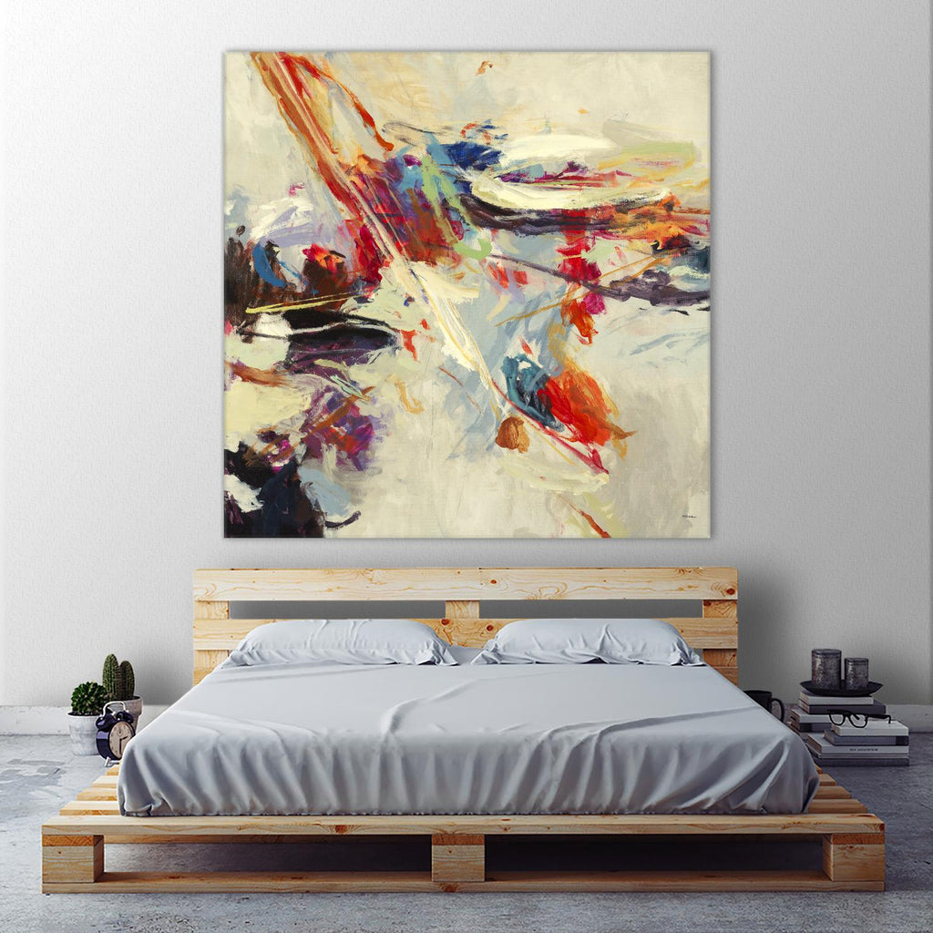Positive Energy I by Randy Hibberd on GIANT ART - beige abstract