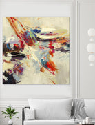 Positive Energy I by Randy Hibberd on GIANT ART - beige abstract