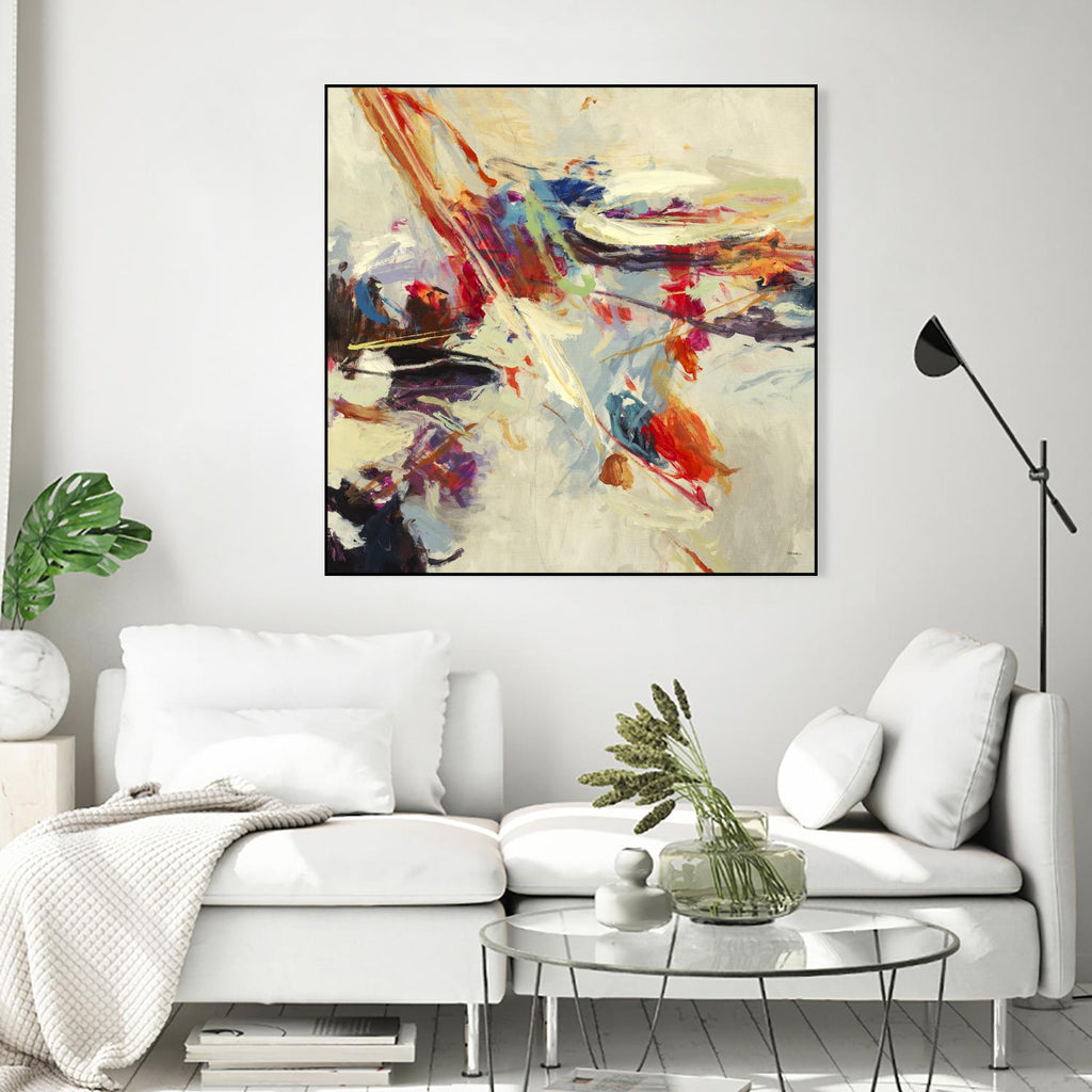 Positive Energy I by Randy Hibberd on GIANT ART - beige abstract