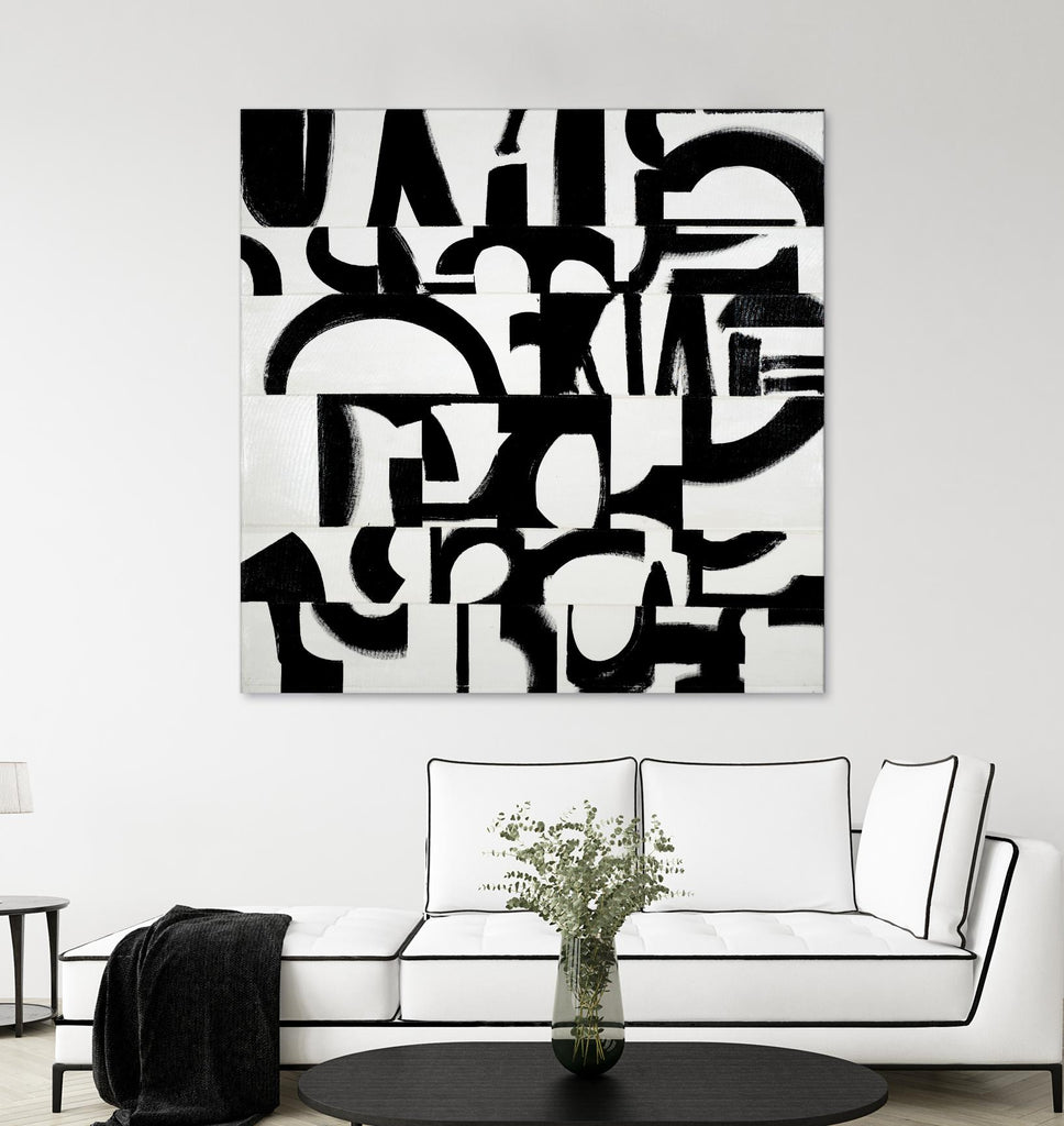 Prosperous Element de Randy Hibberd sur GIANT ART - abstrait blanc