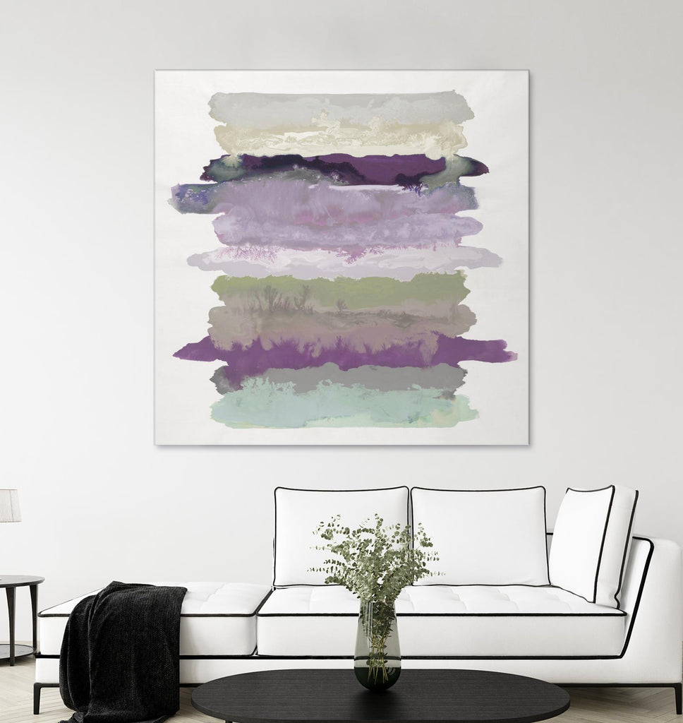 Flowing Energy II V3 par Randy Hibberd sur GIANT ART - violets abstraits