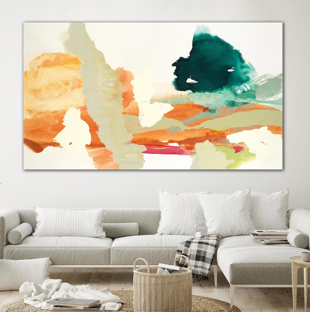 Warm Waves by Randy Hibberd on GIANT ART - turquoise abstract