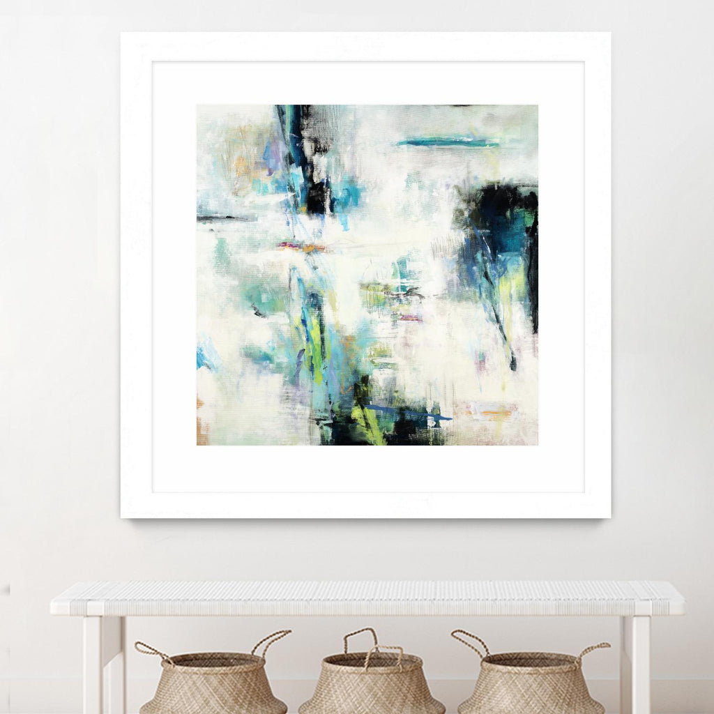 Spring Blu by Randy Hibberd on GIANT ART - grey abstract