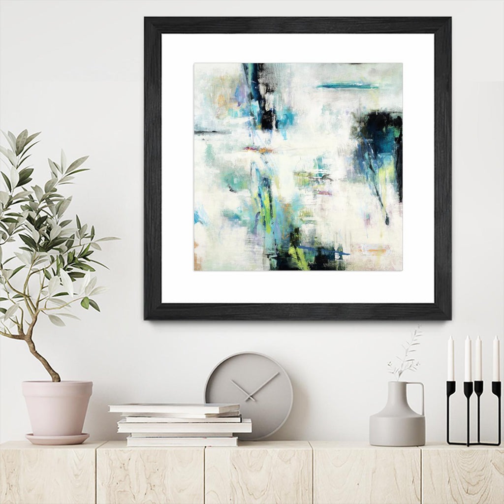 Spring Blu by Randy Hibberd on GIANT ART - grey abstract
