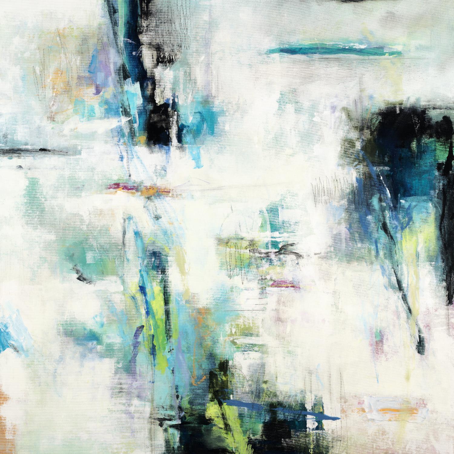 Spring Blu by Randy Hibberd on GIANT ART - grey abstract