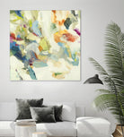 Organic Building Blocks by Randy Hibberd on GIANT ART - greens abstract, organic shapes