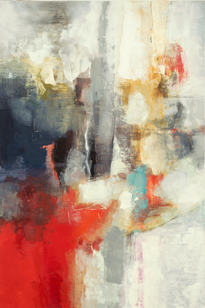 View Point par Randy Hibberd sur GIANT ART - rouge abstrait rouge