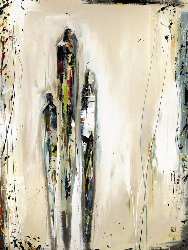 Imprint-Trio de Kelsey Hochstatter sur GIANT ART - abstraction grise