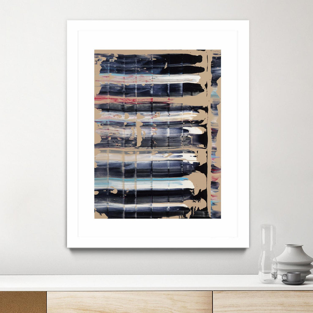 Light Blue, Red, Black by Jeff Iorillo on GIANT ART - black abstract