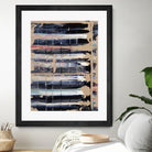 Light Blue, Red, Black by Jeff Iorillo on GIANT ART - black abstract