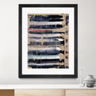 Light Blue, Red, Black by Jeff Iorillo on GIANT ART - black abstract