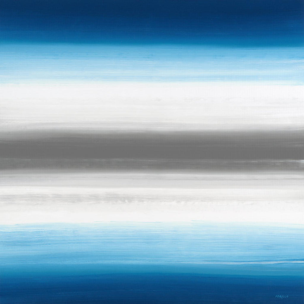 Gradients bleus par Jeff Iorillo sur GIANT ART - abstrait blanc