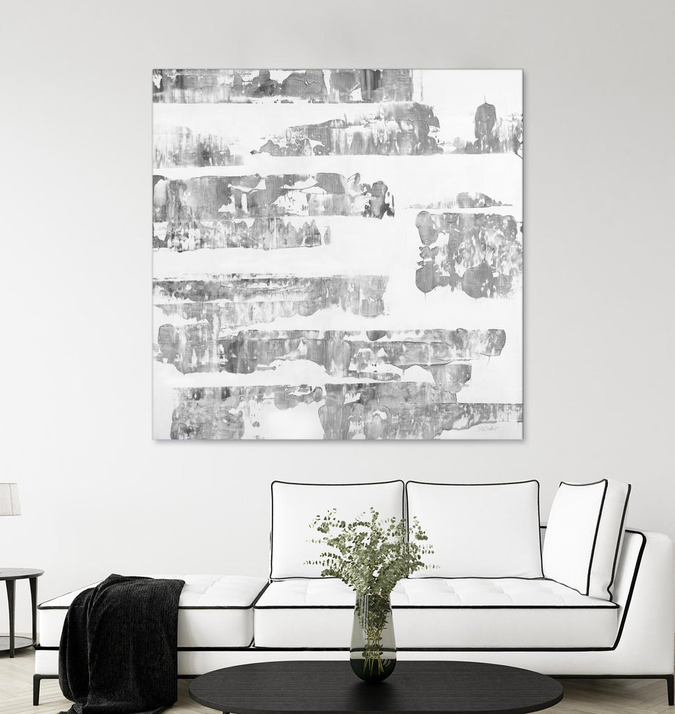 Grey Levels de Jeff Iorillo sur GIANT ART - abstrait blanc