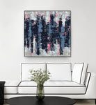 Veiled Heat by Jeff Iorillo on GIANT ART - blues abstract