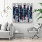 Veiled Heat by Jeff Iorillo on GIANT ART - blues abstract