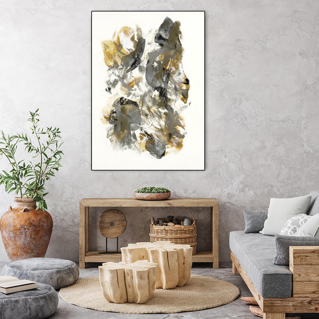 Metallic by Jeff Iorillo on GIANT ART - grays abstract