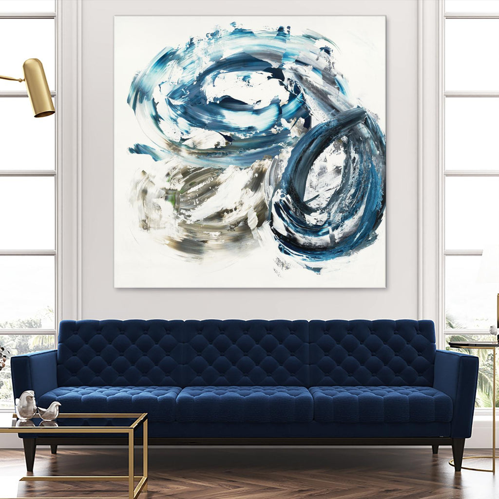 Surf Break by Jeff Iorillo on GIANT ART - blues abstract