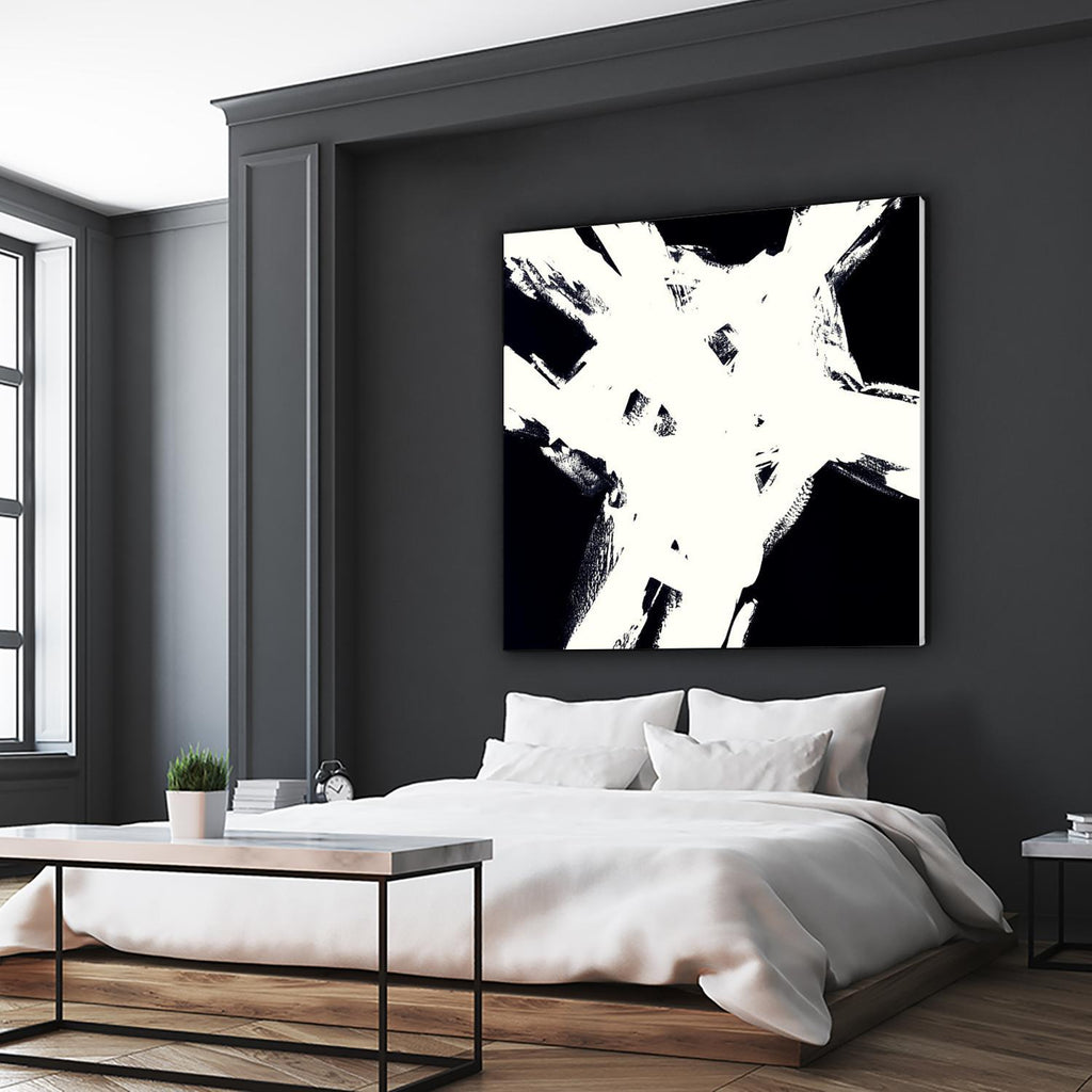 Shadow Complex V2 par Jeff Iorillo sur GIANT ART - noir abstrait noir
