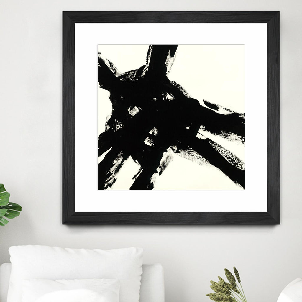 Shadow Complex de Jeff Iorillo sur GIANT ART - noir abstrait noir