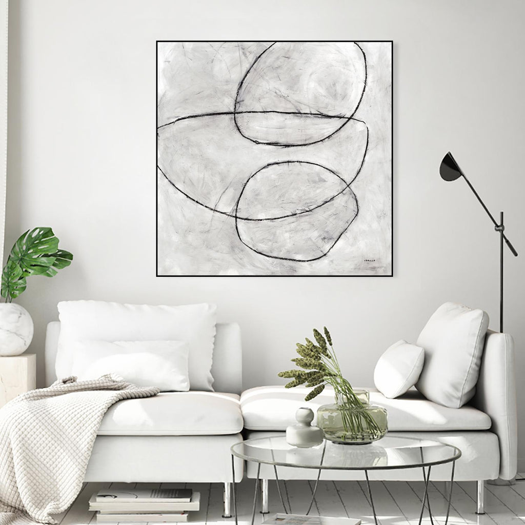 Balance Perspective by Jeff Iorillo on GIANT ART - whites & creams geometric abstract circles