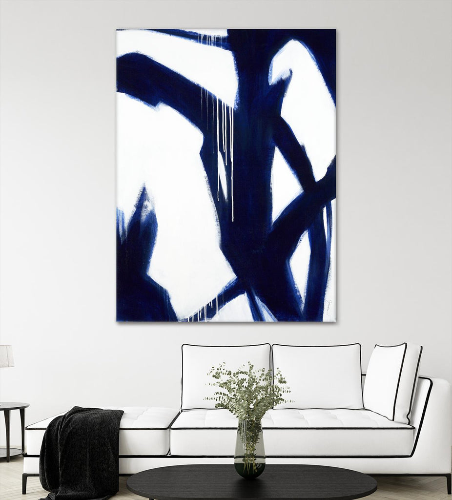 True Blue de Liz Jardine sur GIANT ART - art contemporain blanc