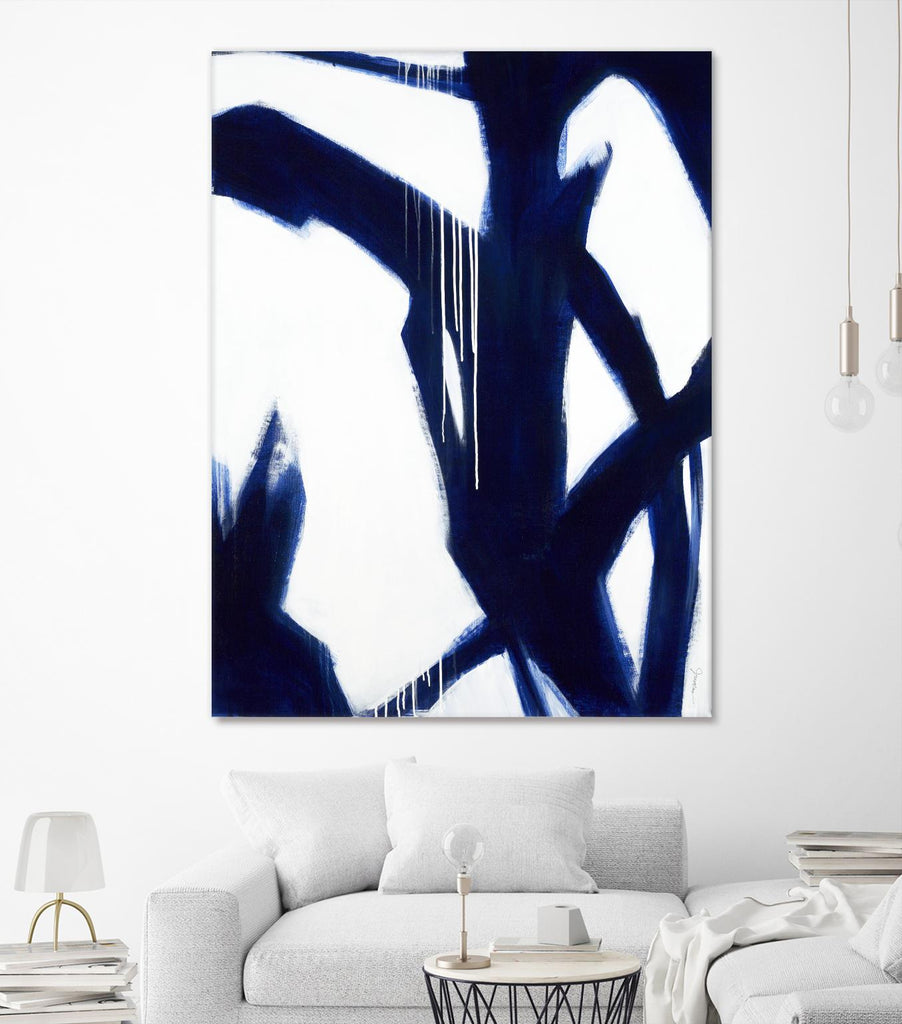 True Blue de Liz Jardine sur GIANT ART - art contemporain blanc