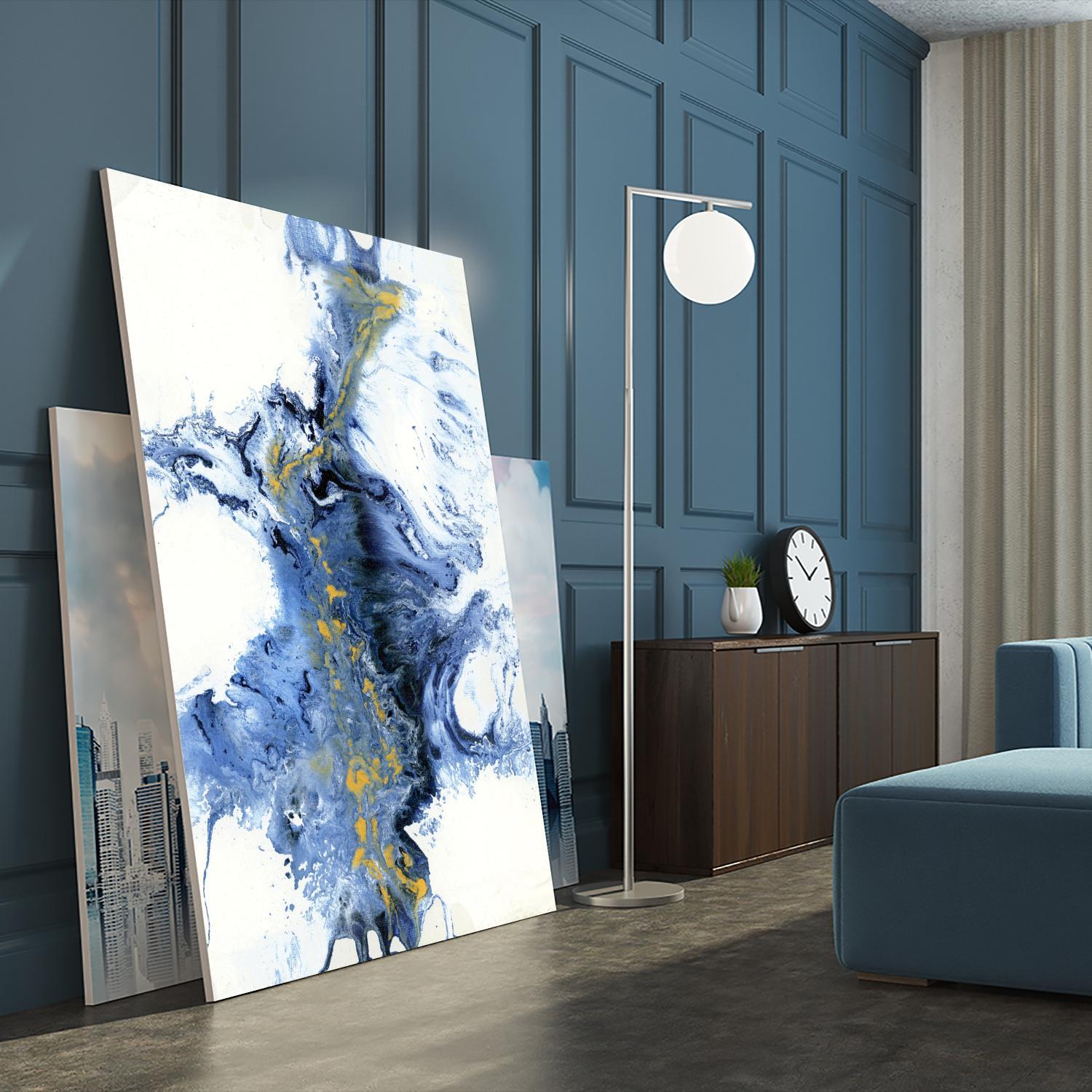 UNTITLEDIV by LIZ Jardine on GIANT ART - blue abstract abstract