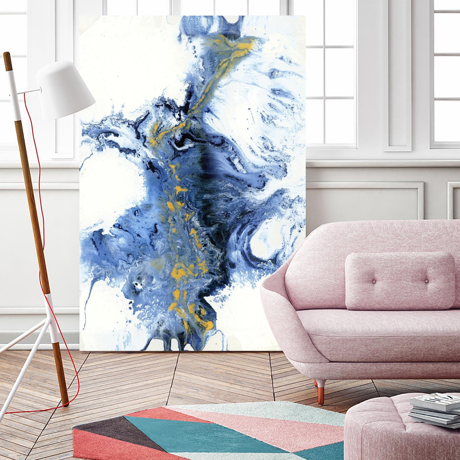 UNTITLEDIV by LIZ Jardine on GIANT ART - blue abstract abstract