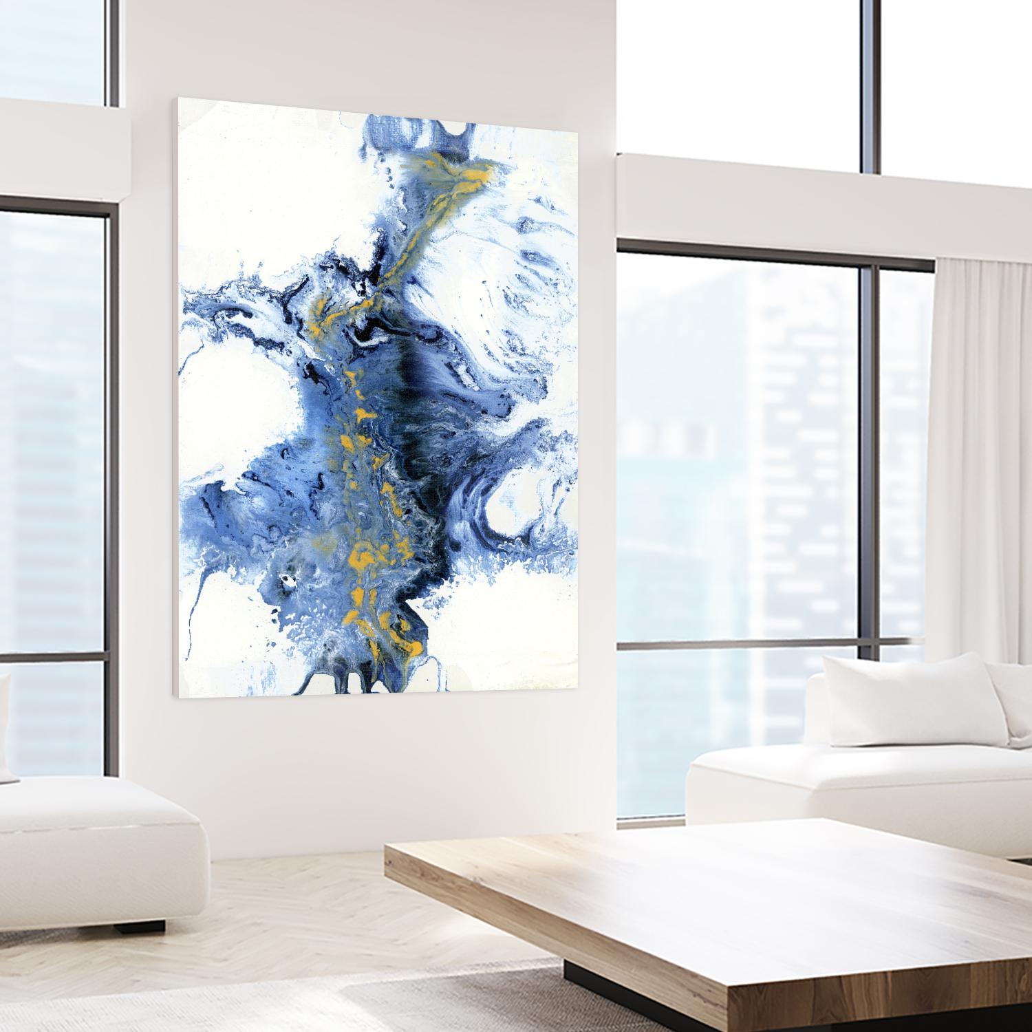 UNTITLEDIV by LIZ Jardine on GIANT ART - blue abstract abstract