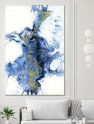 UNTITLEDIV by LIZ Jardine on GIANT ART - blue abstract abstract