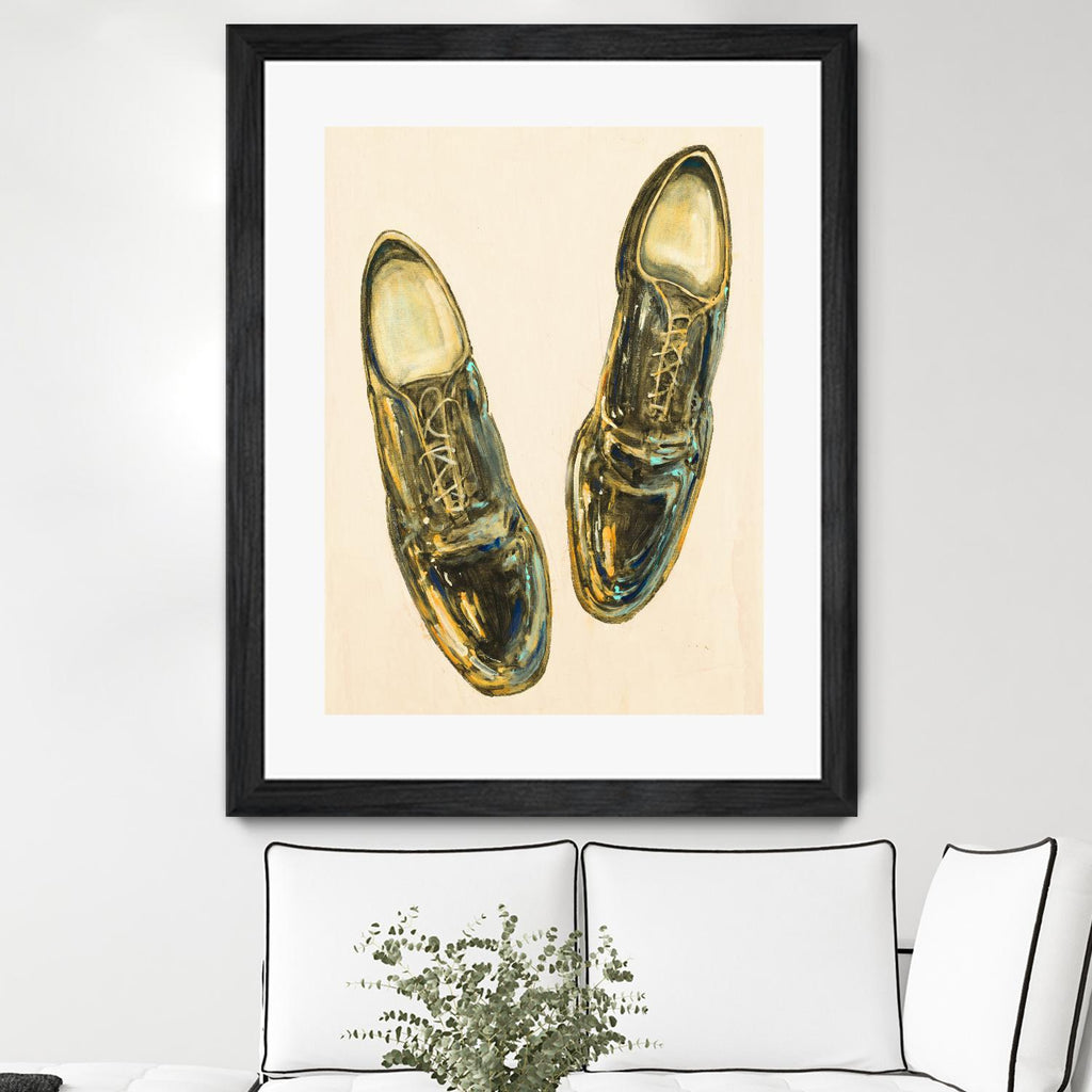 The Shoe Fits I by Peter Kuttner on GIANT ART - browns, yellows fashion