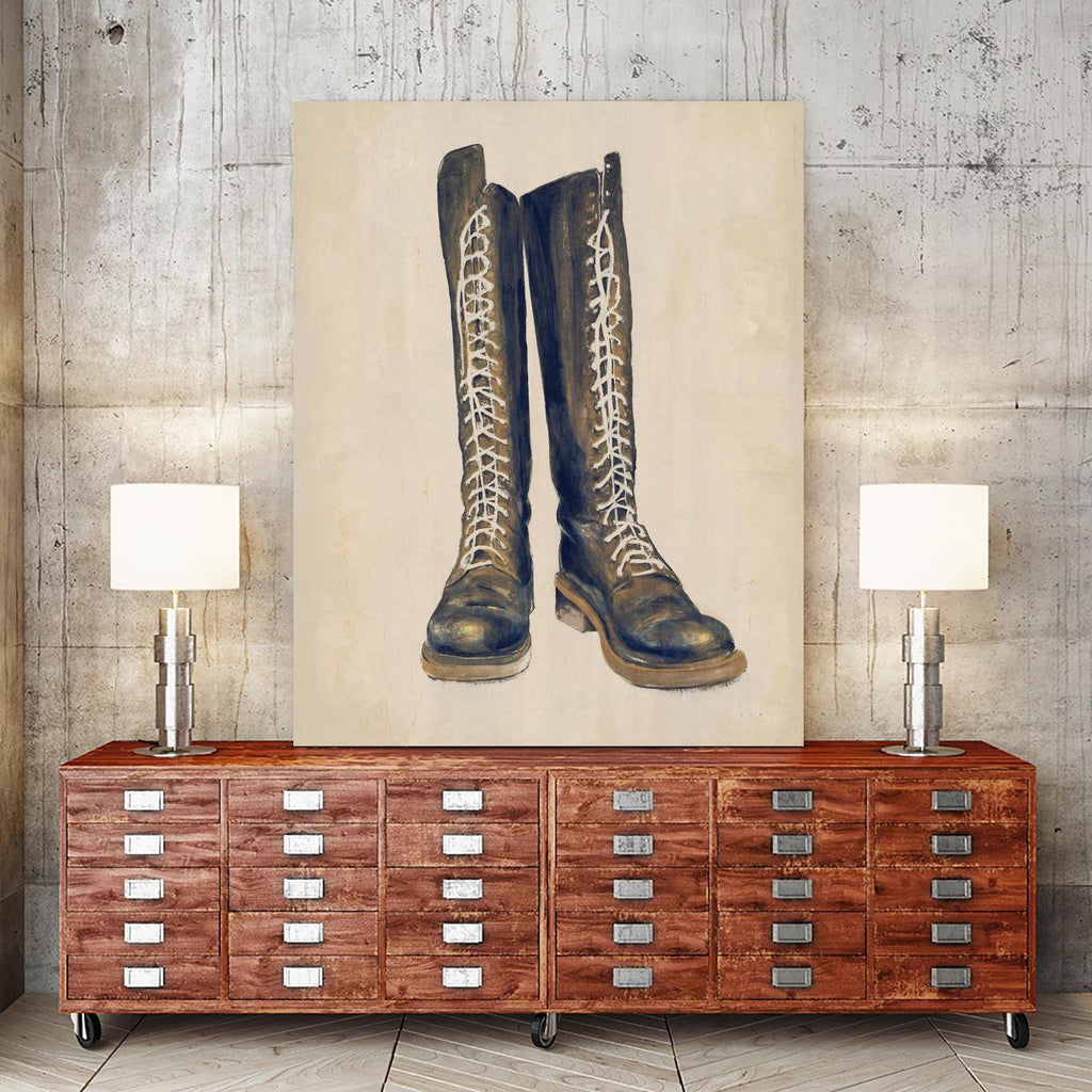 The Shoe Fits III V2 by Peter Kuttner on GIANT ART - yellows, browns fashion