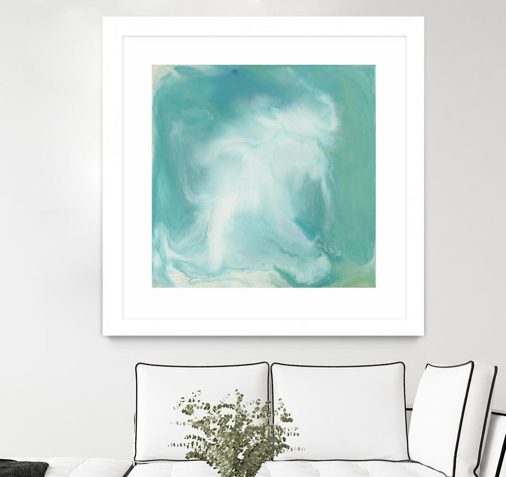 Untitled Seagreen by Corrie LaVelle on GIANT ART - white abstract