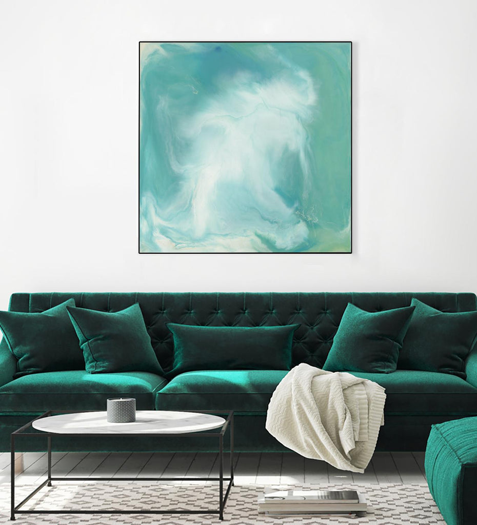 Untitled Seagreen de Corrie LaVelle sur GIANT ART - abstrait blanc