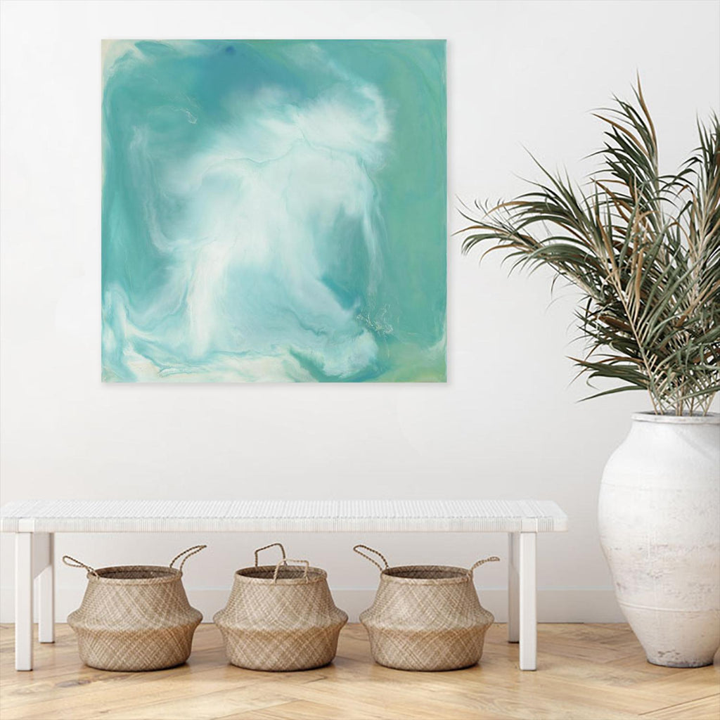 Untitled Seagreen by Corrie LaVelle on GIANT ART - white abstract