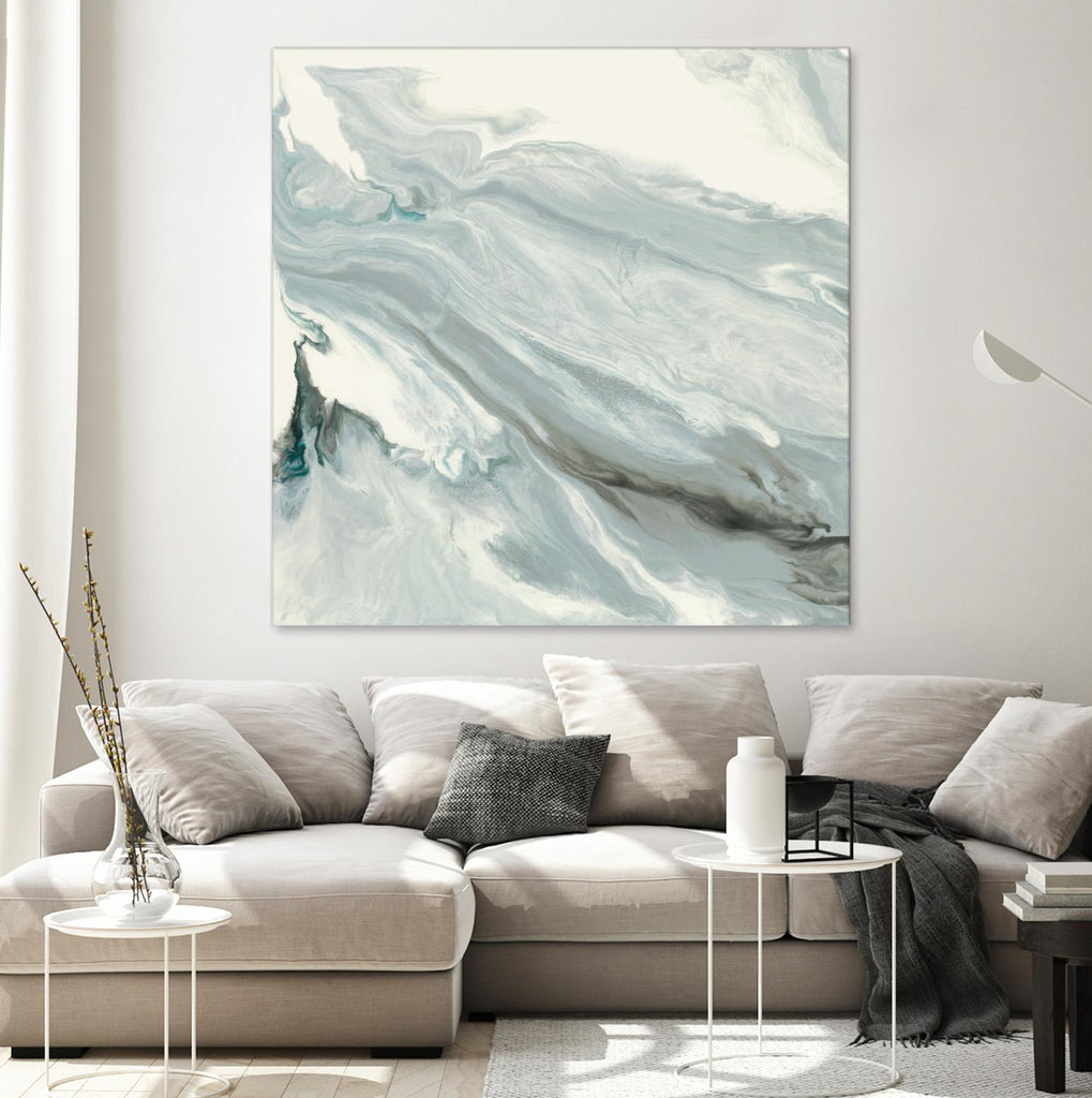 Manifest by Corrie LaVelle on GIANT ART - grays, blacks fluid abstracts
