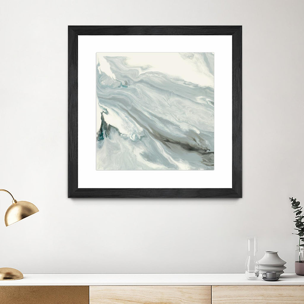 Manifest by Corrie LaVelle on GIANT ART - grays, blacks fluid abstracts