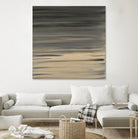 Peach Stripes by Corrie LaVelle on GIANT ART - black abstract