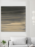 Peach Stripes by Corrie LaVelle on GIANT ART - black abstract
