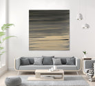 Peach Stripes by Corrie LaVelle on GIANT ART - black abstract