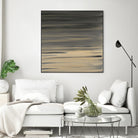 Peach Stripes by Corrie LaVelle on GIANT ART - black abstract