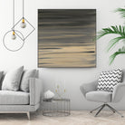 Peach Stripes by Corrie LaVelle on GIANT ART - black abstract