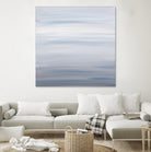 Blue Stripes by Corrie LaVelle on GIANT ART - white abstract