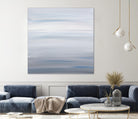Blue Stripes by Corrie LaVelle on GIANT ART - white abstract