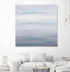 Blue Stripes by Corrie LaVelle on GIANT ART - white abstract