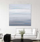 Blue Stripes by Corrie LaVelle on GIANT ART - white abstract
